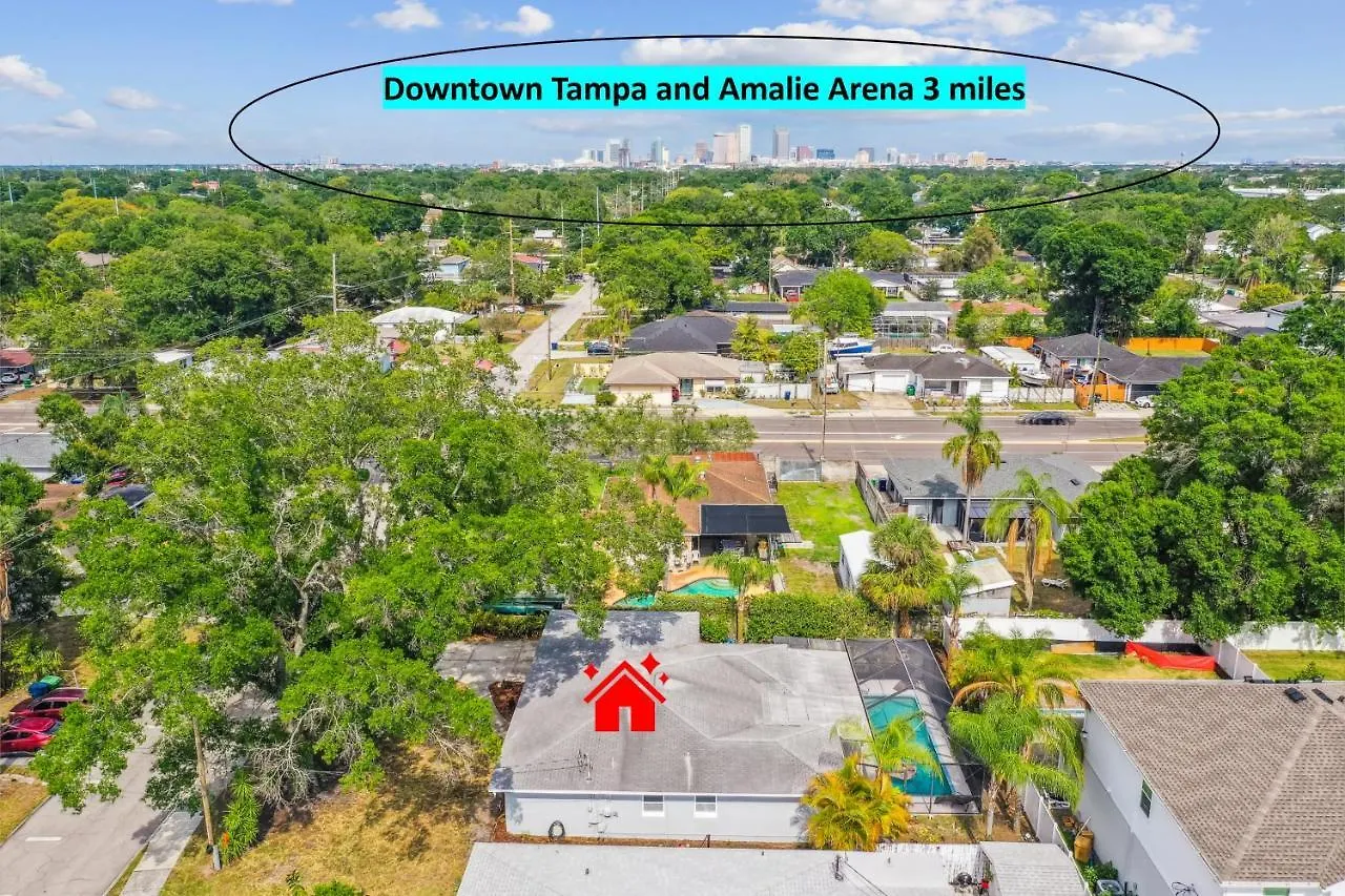 Holiday home Heated Pool! Paradise In Midtown Tampa 3B2B United States